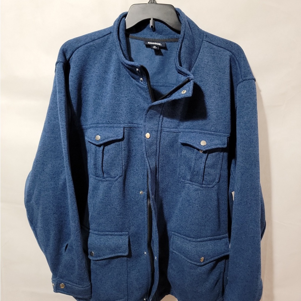 Size 4XL blue jacket brand KingSize